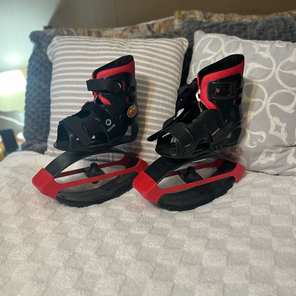 Kids Black and Red Jumping Shoes
